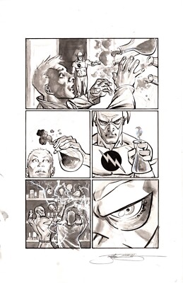 Flashpoint: Reverse Flash #1 Page 7 Original Art by Joel Gomez DC Comics Origin