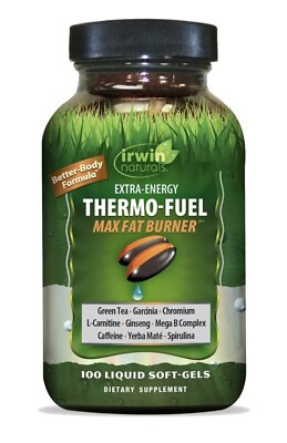 Irwin Naturals Extra-Energy Thermo-Fuel Max Fat Burner, 100 Liquid Softgels 7/24