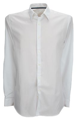 Ex-Store Easycare Single Cuff Shirt with Classic Collar White
