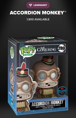 Accordion Monkey Digital NFT Redemption for Physical - The Conjuring Horror 