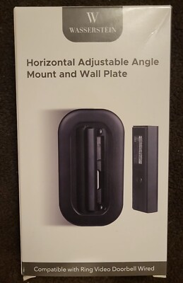 Ring Doorbell Horizontal Adjustable Angle Mount & Wall Plate By Wasserstein