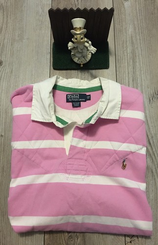 トップス 90s Polo by Ralph Lauren Caldwell pink VTG 90s POLO RALPH LAUREN Camp Caldwell Loop Collar | Depop