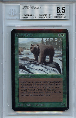 MTG Alpha Grizzly Bears BGS 8.5 NM-MT+ Magic card 2751 | eBay