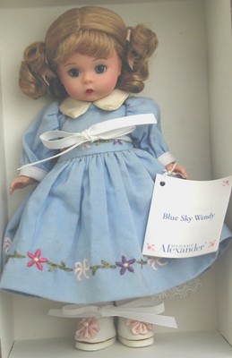 8'' ALEXANDER BLUE SKY WENDY..#27925...2000..MINT..WITH WRIST TAG-IN ORIG. BOX