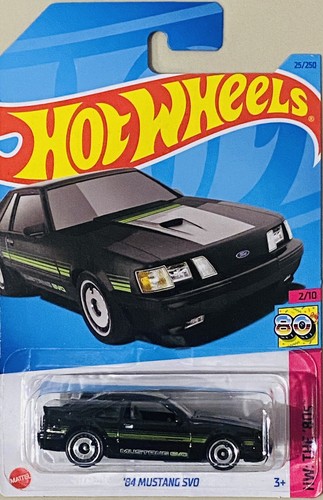 Hot Wheels '84 mustang SVO black 2023 J Case | eBay