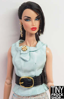 Integrity Le Chic Poppy Ginger Black Animal Texture Belt