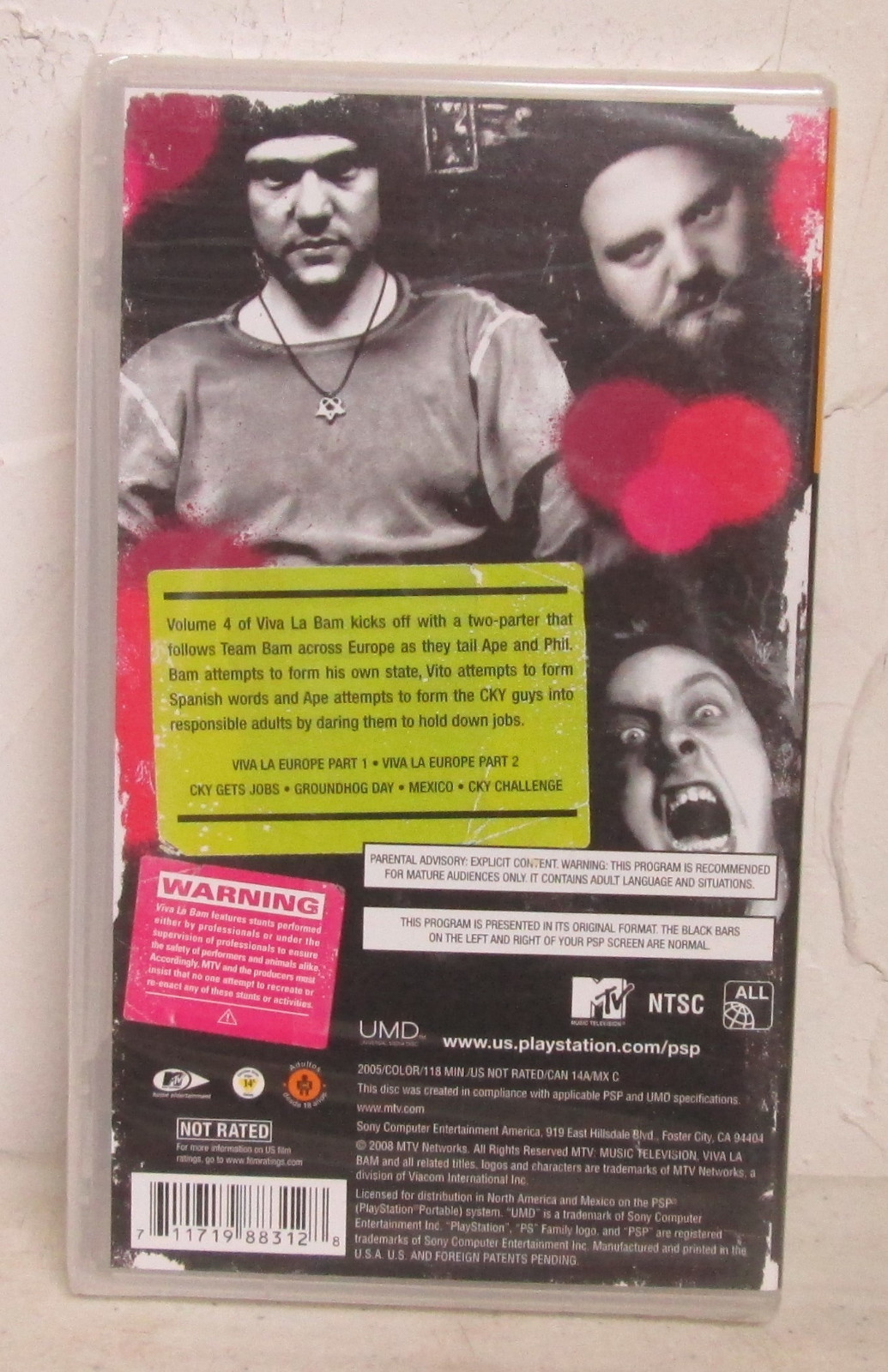 Viva La Bam, Vol. 4 UMD 2008 Sony PSP New Sealed