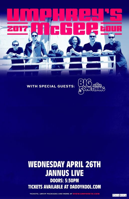 UMPHREY'S MCGEE concert gig tour poster ATLANTA 8-18-17 2017 Jermaine Rogers