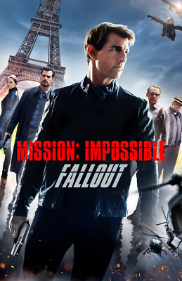 AA2992 Mission Impossible Fallout Film 2018 Cast Movie Poster 11x17