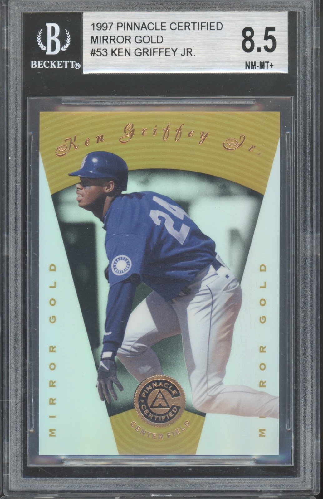 1997 Pinnacle Certified Mirror Gold #53 Ken Griffey Jr. NM-MT+ BGS 8.5