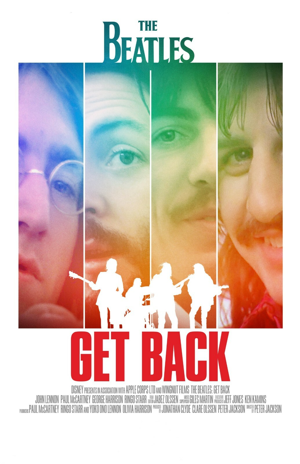 ゲットバック　ポスター　Beatles ザ・ビートルズ Get Back：ザ・ルーフトップ・コンサート』告知