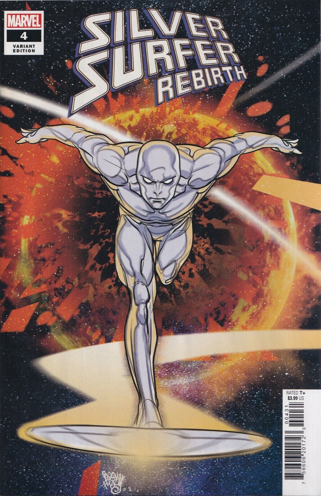 Silver Surfer Rebirth #4 Ferry Variant Marvel Comic 1st