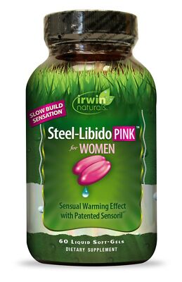 Irwin Naturals Steel-Libido Pink для женщин 60 жидких мягких капсул