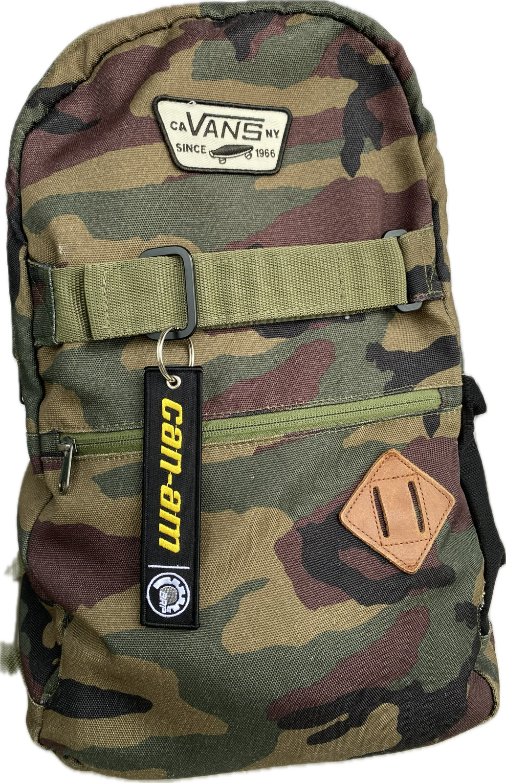 Can-Am BRP Keychain UTV ATV Off Road Motorcycle Double Sided Key Fob w Carabiner