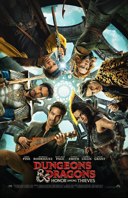 AA1196 Dungeons & Dragons Honor Among Thieves 2023 Actors Movie Poster 11x17