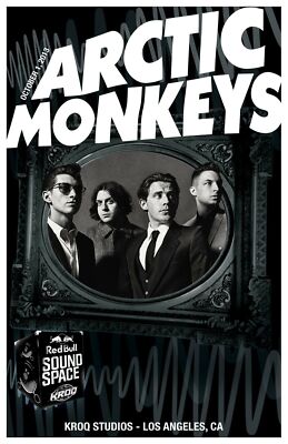 ARCTIC MONKEYS 2013 KROQ-FM LOS ANGELES CONCERT TOUR POSTER