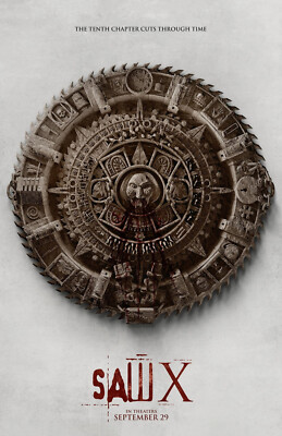 AA3678 Saw X Film By Kevin Greutert 2023 Aztec Movie Poster 11x17