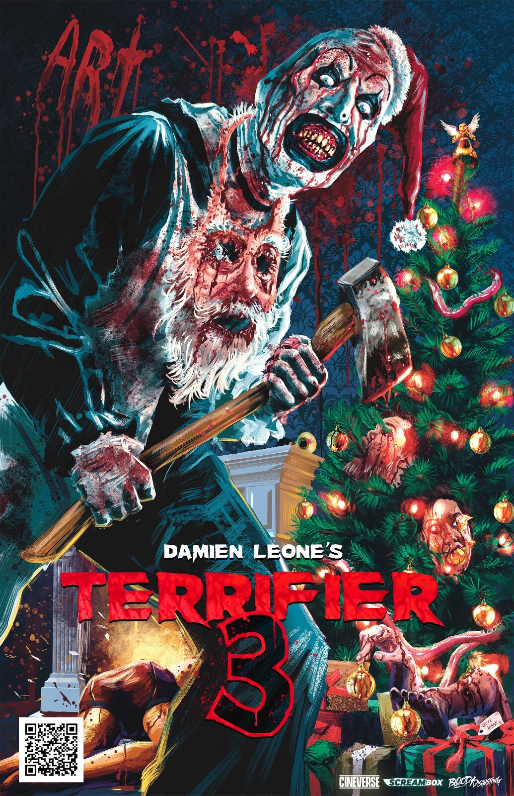 11x17 Art The Clown Halloween Killer Clown 🎅🤡🍿