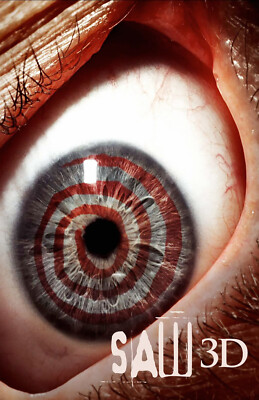 AA3649 Saw 3D VII Film By Kevin Greutert 2010 Horror Movie Poster 11x17