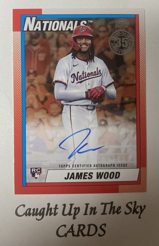2025 Topps Series 1 James Wood RC “1990 Topps”Gold On Card