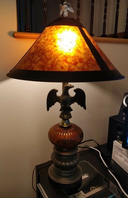 Vintage Brass Eagle Globe lamp Vintage Eagle Table Lamp Desk Lamp American Lamp Patriotic Lamp Accent Lamp F16