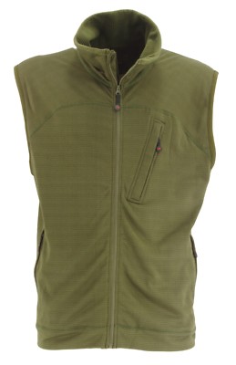 TERRAMAR W8087 MEN'S BODY SENSORS GRID GEO FLEECE VEST LARGE