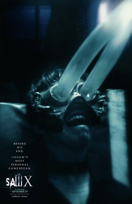 AA3693 Saw X Film By Kevin Greutert 2023 Star Movie Poster 11x17