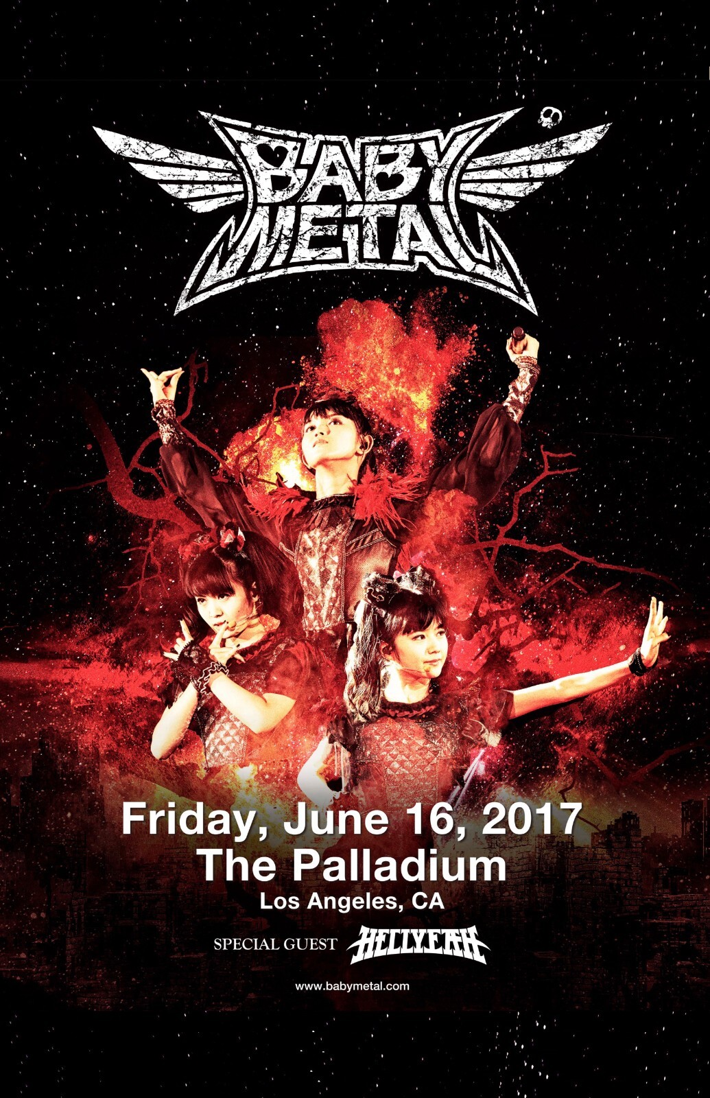 BABYMETAL POSTER PRINT PHOTO MOA SU YUI KITSUNE FOX 11X17 5