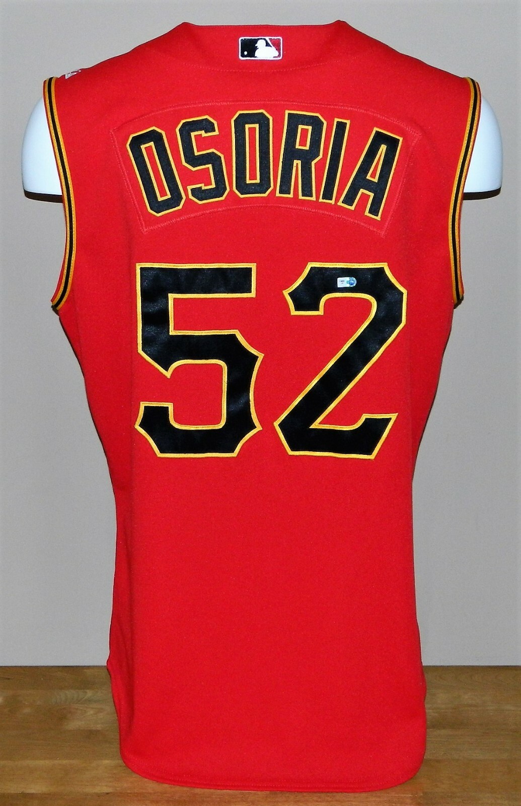 2008 Fran Osoria (Set 1) Game Worn Pittsburgh Pirates ALT Vest Jersey #52