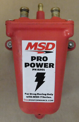 MSD 8201 Pro Power Ignition Coil, Canister, Oil Filled, 43,000 Volt, Red