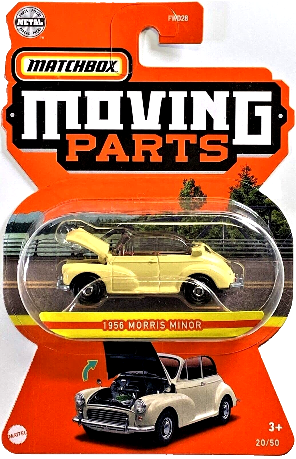 1963 Morris Mini ミニカー 1/18 Scale Morris Mini Minor Old English White Model| Hobby
