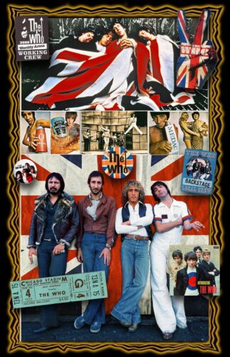 THE WHO  Tribute poster - 11x17" - Vivid Colors!