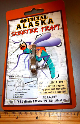 Official Alaska Skeeter Trap! Catch em alive! NOVELTY ITEM, for display only
