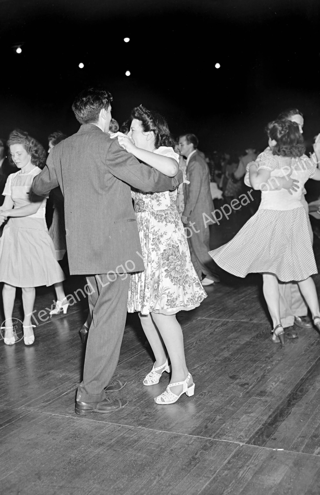 1942 Couples Dancing at the Uline Arena, DC  Vintage Old Photo 11 x 17 Reprint