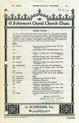 Hallelujah Chorus, from the Messiah by Handel, George Frederick