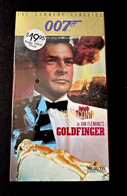 Goldfinger VHS 1999 James Bond 007 Classics Sean Connery Spy Action Movie SEALED