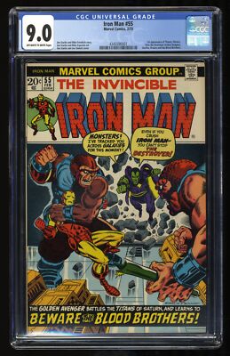 Man #55 Cgc Vf/nm 9.0 1st Appearance Thanos! Drax The Destroyer!