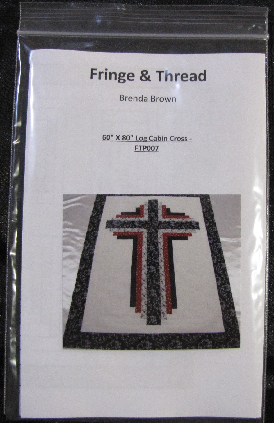 quilt-top-pattern-for-log-cabin-cross-quilt-large-size-bed-wall-lap-60-x80-usa-ebay