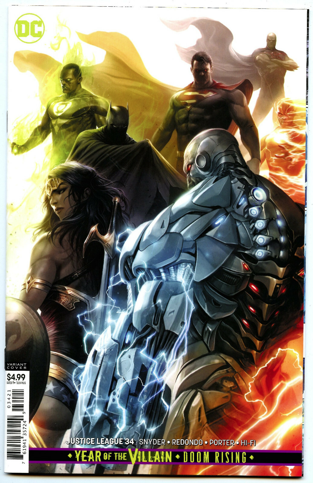 Justice League 34 19 Dc Nm Nm Francesco Mattina Cardstock Variant Yotvのebay公認海外通販 セカイモン
