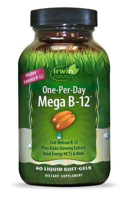 Irwin Naturals One-Per-Day-Mega B-12 60 мягких капсул