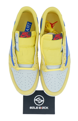 Pre-owned Jordan Travis Scott X Air  1 Low Og Canary Ⅰ×ts Aj1×ts Women's Dz4137-700 In Yellow
