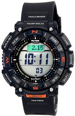 Casio PRO TREK Direction Bezel Digital Compass Barometer PRG3401 100M Mens Watch