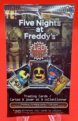 Five Nights At Freddy's Trading Card Pack - 1 Foil Card/Pack. FNAF Scott Cawthon