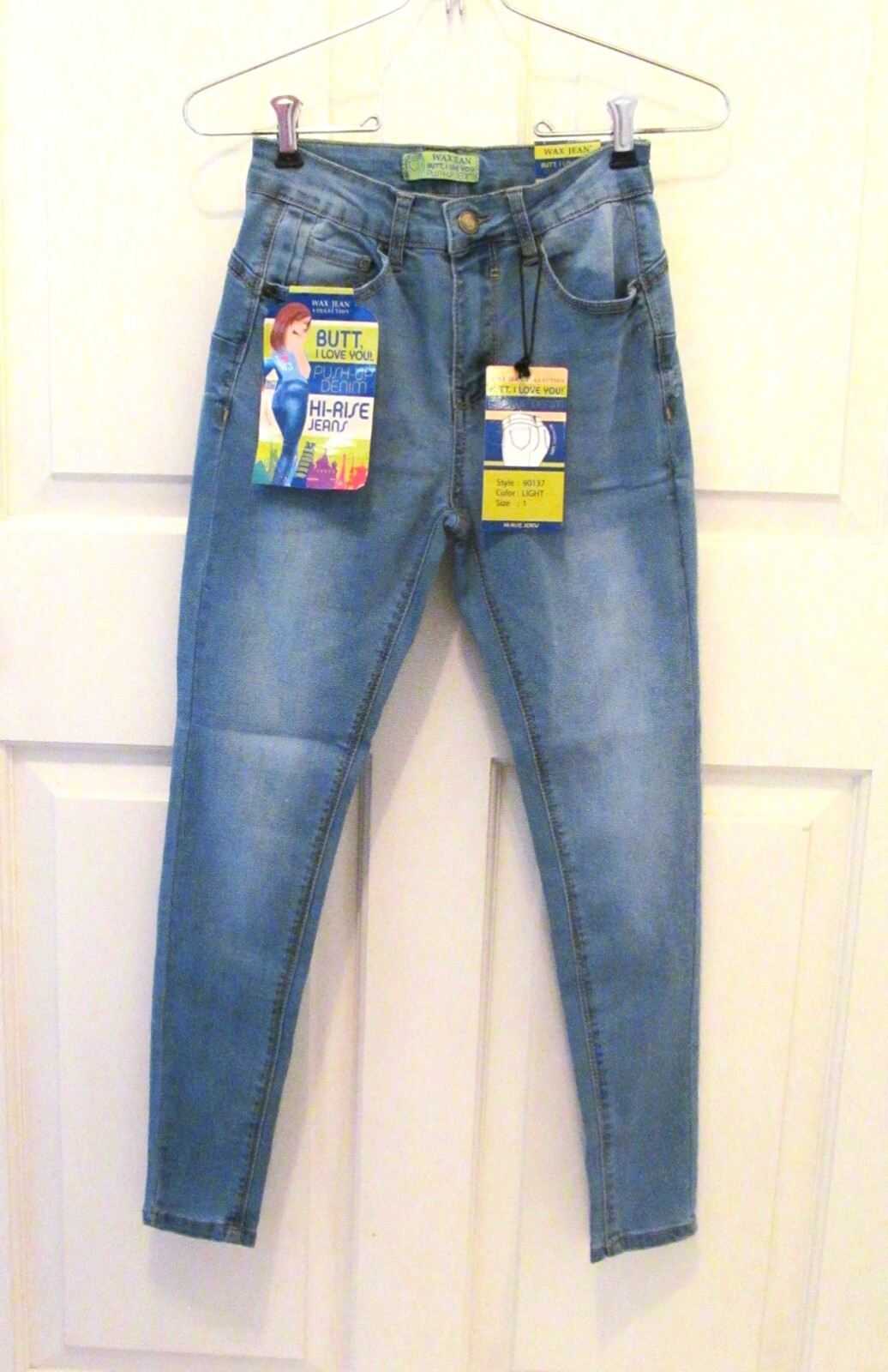 Butt, I Love You! Push-up Hi-rise Skinny Jeans Size 1 Light Denim Blue