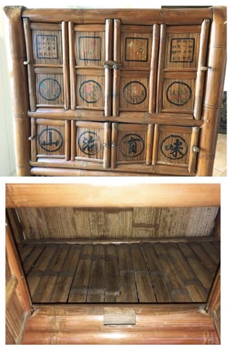 Chinese Bamboo Kitchen Cabinet