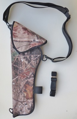 Scoped Camo Bandolier Shoulder Holster for THOMPSON CONTENDER 14" - 16" Ambidex