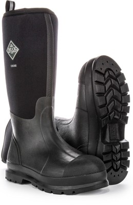 Pre-owned Muck Boots Muck Chore Hi Triple Reinforced Toe Rubber Mens Boots Black Xus 7 - 13