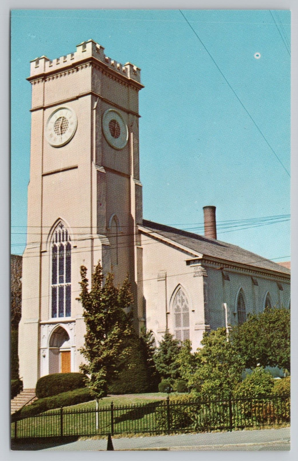 Postcard All Souls Episcopal Church Lowell Massachusetts MA