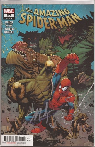 アメコミリーフ　Amazing Spider-Man #800 限定版 サイン入 アメコミリーフ Amazing Spider-Man #800 限定版 サイン入 The