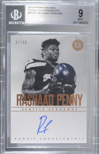 2018 Panini Encased Rashaad Penny #RE-RP